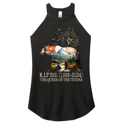 Grizzly 399 28 Years Old Memory The Queen Of The Tetons Women's Perfect Tri Rocker Tank