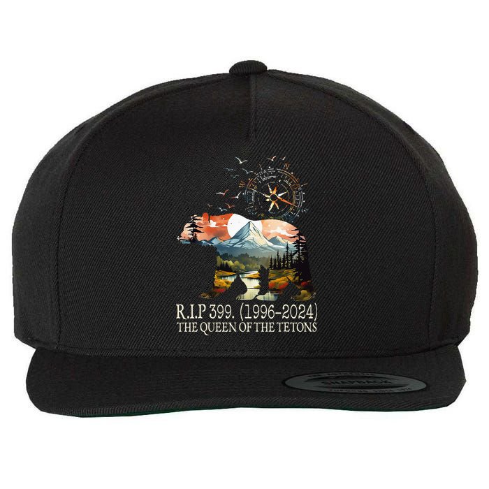 Grizzly 399 28 Years Old Memory The Queen Of The Tetons Wool Snapback Cap