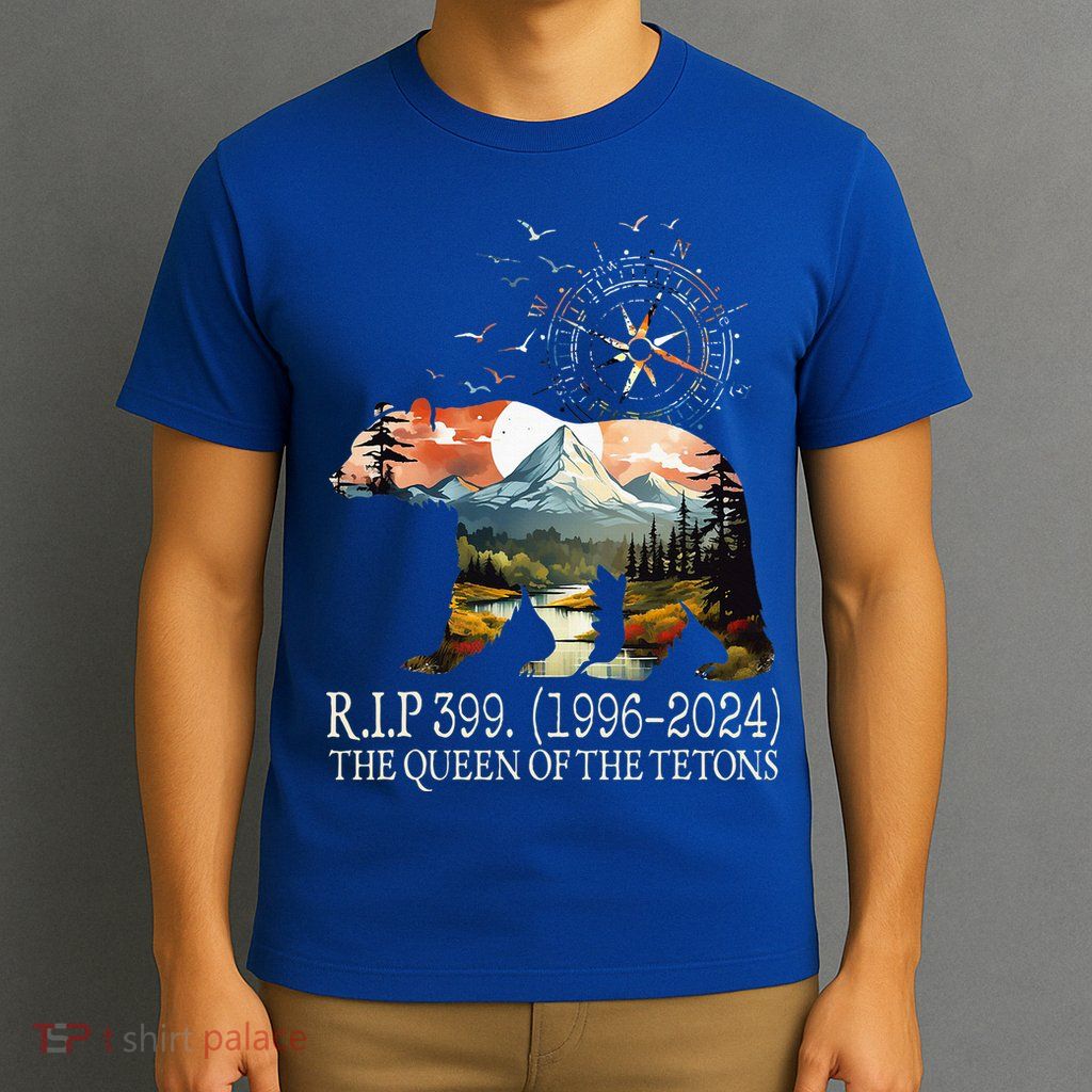 Grizzly 399 28 Years Old Memory The Queen Of The Tetons T-Shirt