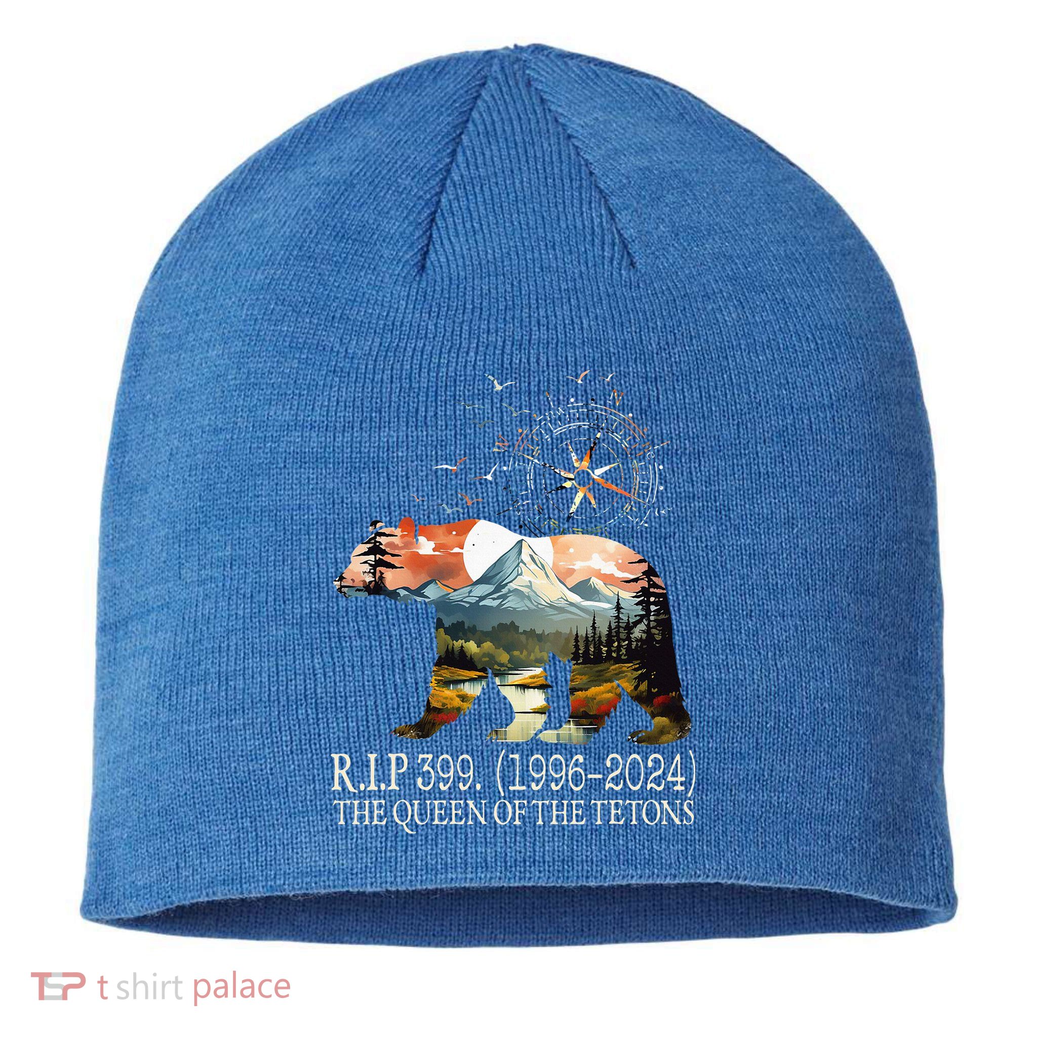 Grizzly 399 28 Years Old Memory The Queen Of The Tetons Sustainable Beanie