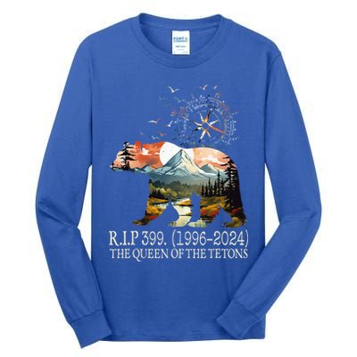Grizzly 399 28 Years Old Memory The Queen Of The Tetons Tall Long Sleeve T-Shirt