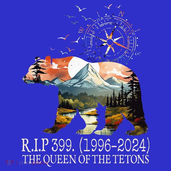 Grizzly 399 28 Years Old Memory The Queen Of The Tetons Baby Bodysuit