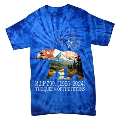 Grizzly 399 28 Years Old Memory The Queen Of The Tetons Tie-Dye T-Shirt