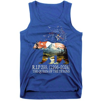 Grizzly 399 28 Years Old Memory The Queen Of The Tetons Tank Top