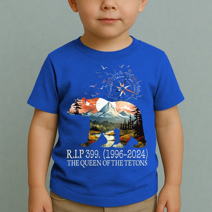 Grizzly 399 28 Years Old Memory The Queen Of The Tetons Toddler T-Shirt