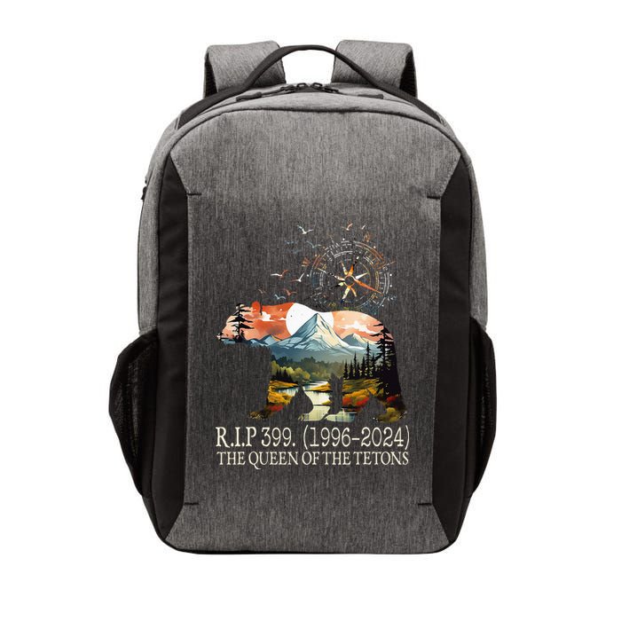 Grizzly 399 28 Years Old Memory The Queen Of The Tetons Vector Backpack