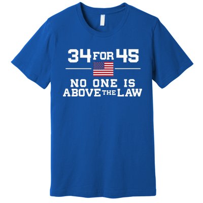 Guilty 34 Counts Of Fraud 34 For 45 Not One Above Law Premium T-Shirt