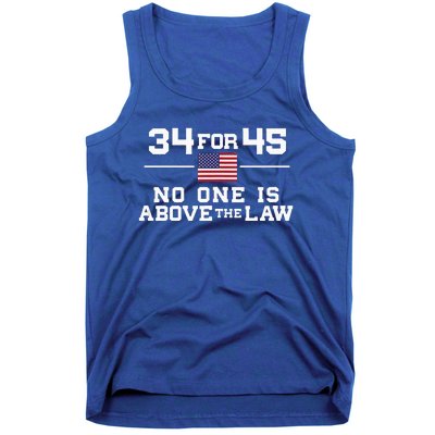 Guilty 34 Counts Of Fraud 34 For 45 Not One Above Law Tank Top