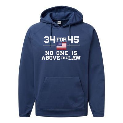 Guilty 34 Counts Of Fraud 34 For 45 Not One Above Law Performance Fleece Hoodie