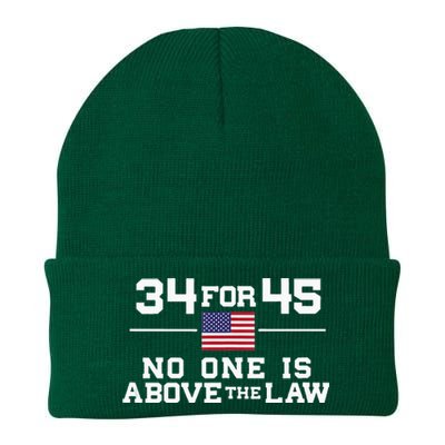 Guilty 34 Counts Of Fraud 34 For 45 Not One Above Law Knit Cap Winter Beanie