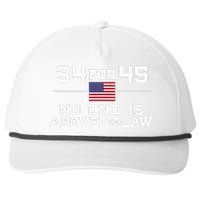 Guilty 34 Counts Of Fraud 34 For 45 Not One Above Law Snapback Five-Panel Rope Hat