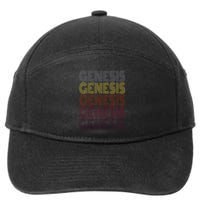 Graphic 365 First Name Retro Pattern Vintage Style Min 7-Panel Snapback Hat