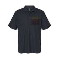 Graphic 365 First Name Retro Pattern Vintage Style Min Softstyle Adult Sport Polo