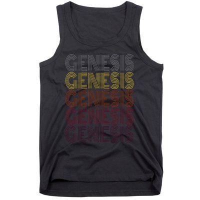 Graphic 365 First Name Retro Pattern Vintage Style Min Tank Top