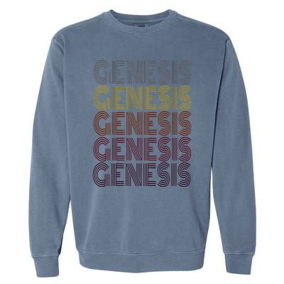 Graphic 365 First Name Retro Pattern Vintage Style Min Garment-Dyed Sweatshirt