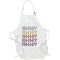 Graphic 365 First Name Jimmy Retro Pattern Vintage Style Full-Length Apron With Pockets