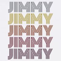 Graphic 365 First Name Jimmy Retro Pattern Vintage Style Full-Length Apron With Pockets