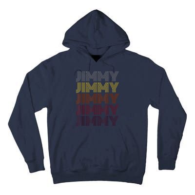 Graphic 365 First Name Jimmy Retro Pattern Vintage Style Tall Hoodie