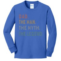 Graphic 365 Fathers Day Dad The Retro Vintage Style Great Gift Kids Long Sleeve Shirt