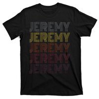 Graphic 365 First Name Jeremy Retro Pattern Vintage Style T-Shirt