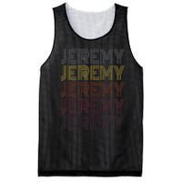 Graphic 365 First Name Jeremy Retro Pattern Vintage Style Mesh Reversible Basketball Jersey Tank