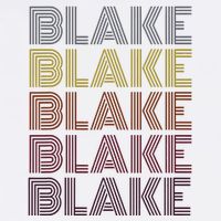 Graphic 365 First Name Blake Retro Pattern Vintage Style Full-Length Apron With Pockets