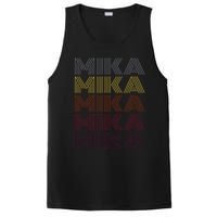 Graphic 365 First Name Mika Retro Pattern Vintage Style PosiCharge Competitor Tank