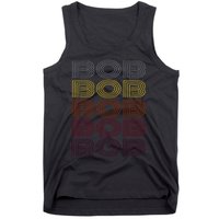 Graphic 365 First Name Bob Retro Pattern Vintage Style Tank Top