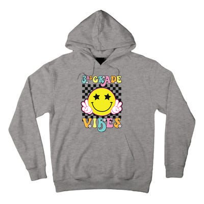 Girl 3rd Grade Vibes Smile Face Back To School Third Grade Tall Hoodie