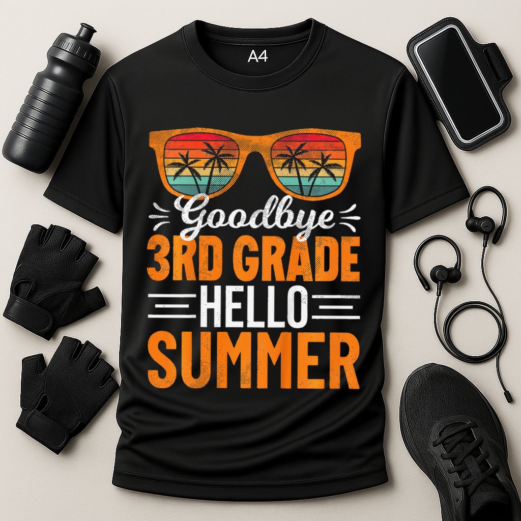 Goodbye 3rd Grade Hello Summer Third Grade Performance Shirt