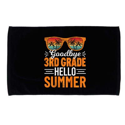 Goodbye 3rd Grade Hello Summer Third Grade Microfiber Hand Towel