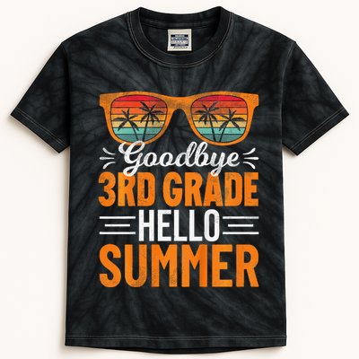 Goodbye 3rd Grade Hello Summer Third Grade Kids Tie-Dye T-Shirt