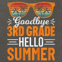 Goodbye 3rd Grade Hello Summer Third Grade Cotton Canvas Backpack