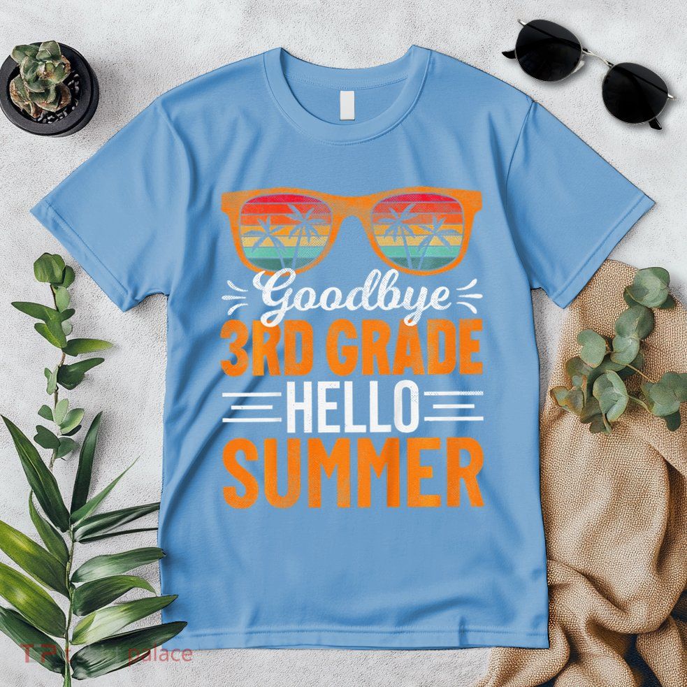 Goodbye 3rd Grade Hello Summer Third Grade Premium T-Shirt