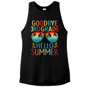 Goodbye 3rd Grade Hello Summer Last Day Of School Kids Ladies PosiCharge Tri-Blend Wicking Tank