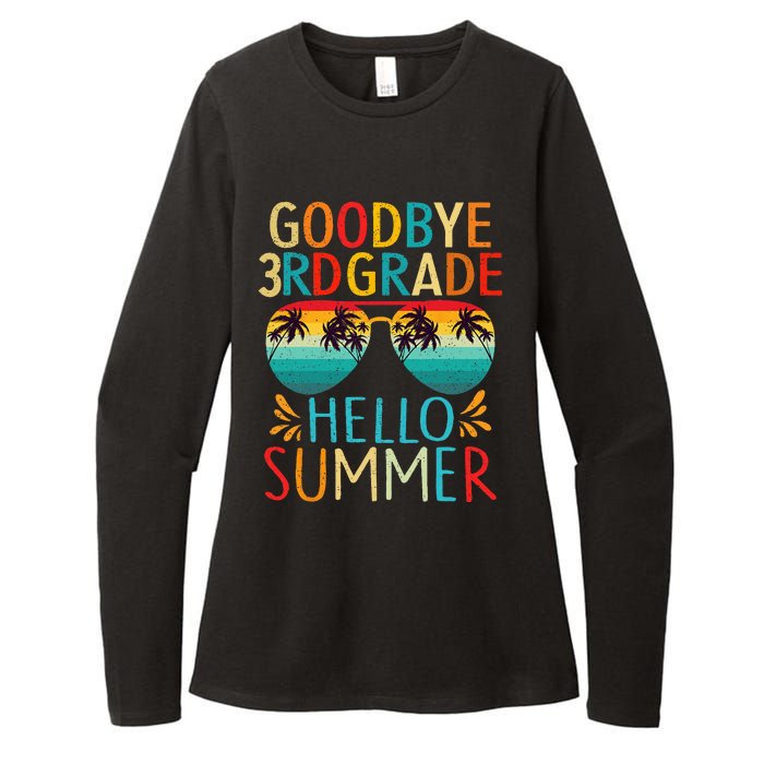 Goodbye 3rd Grade Hello Summer Last Day Of School Kids Womens CVC Long Sleeve Shirt