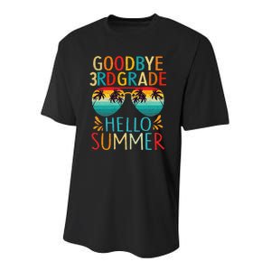 Goodbye 3rd Grade Hello Summer Last Day Of School Kids Youth Performance Sprint T-Shirt