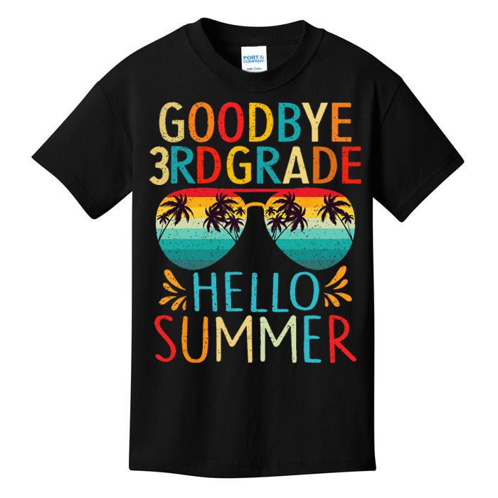 Goodbye 3rd Grade Hello Summer Last Day Of School Kids Kids T-Shirt