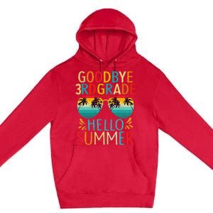 Goodbye 3rd Grade Hello Summer Last Day Of School Kids Premium Pullover Hoodie