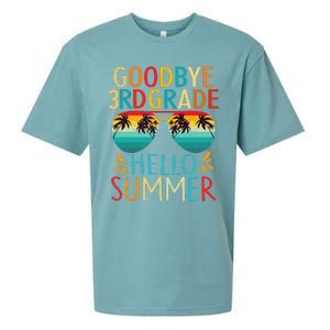 Goodbye 3rd Grade Hello Summer Last Day Of School Kids Sueded Cloud Jersey T-Shirt