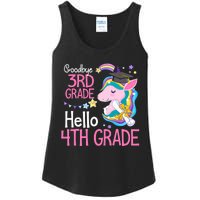 Goodbye 3rd Grade Hello 4th Grade Cute Unicorn Girl Ladies Essential Tank