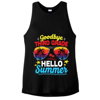Goodbye 3rd Grade Hello Summer Graduation Last Day Of School Ladies PosiCharge Tri-Blend Wicking Tank