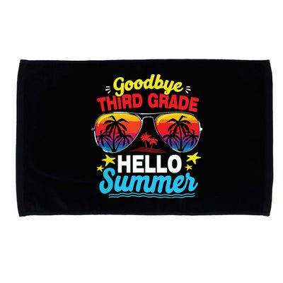 Goodbye 3rd Grade Hello Summer Graduation Last Day Of School Microfiber Hand Towel
