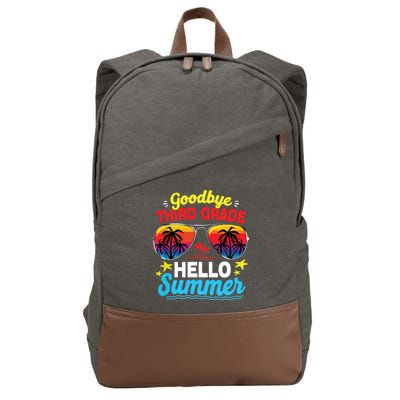 Goodbye 3rd Grade Hello Summer Graduation Last Day Of School Cotton Canvas Backpack