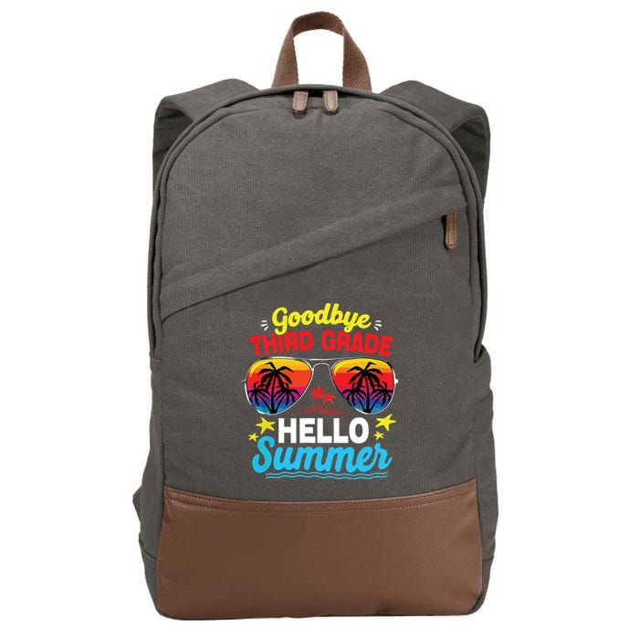 Goodbye 3rd Grade Hello Summer Graduation Last Day Of School Cotton Canvas Backpack