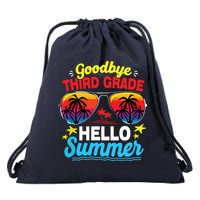 Goodbye 3rd Grade Hello Summer Graduation Last Day Of School Drawstring Bag