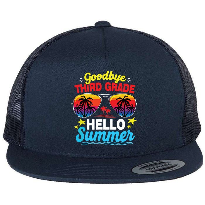 Goodbye 3rd Grade Hello Summer Graduation Last Day Of School Flatbill Hat