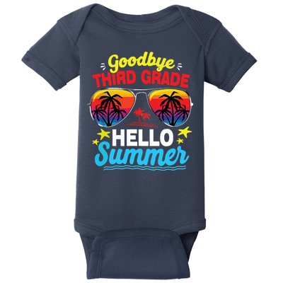 Goodbye 3rd Grade Hello Summer Graduation Last Day Of School Baby Bodysuit