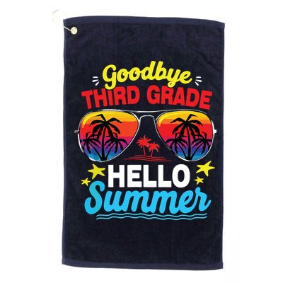 Goodbye 3rd Grade Hello Summer Graduation Last Day Of School Golf Towel