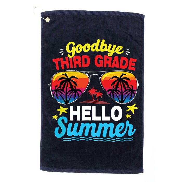 Goodbye 3rd Grade Hello Summer Graduation Last Day Of School Golf Towel